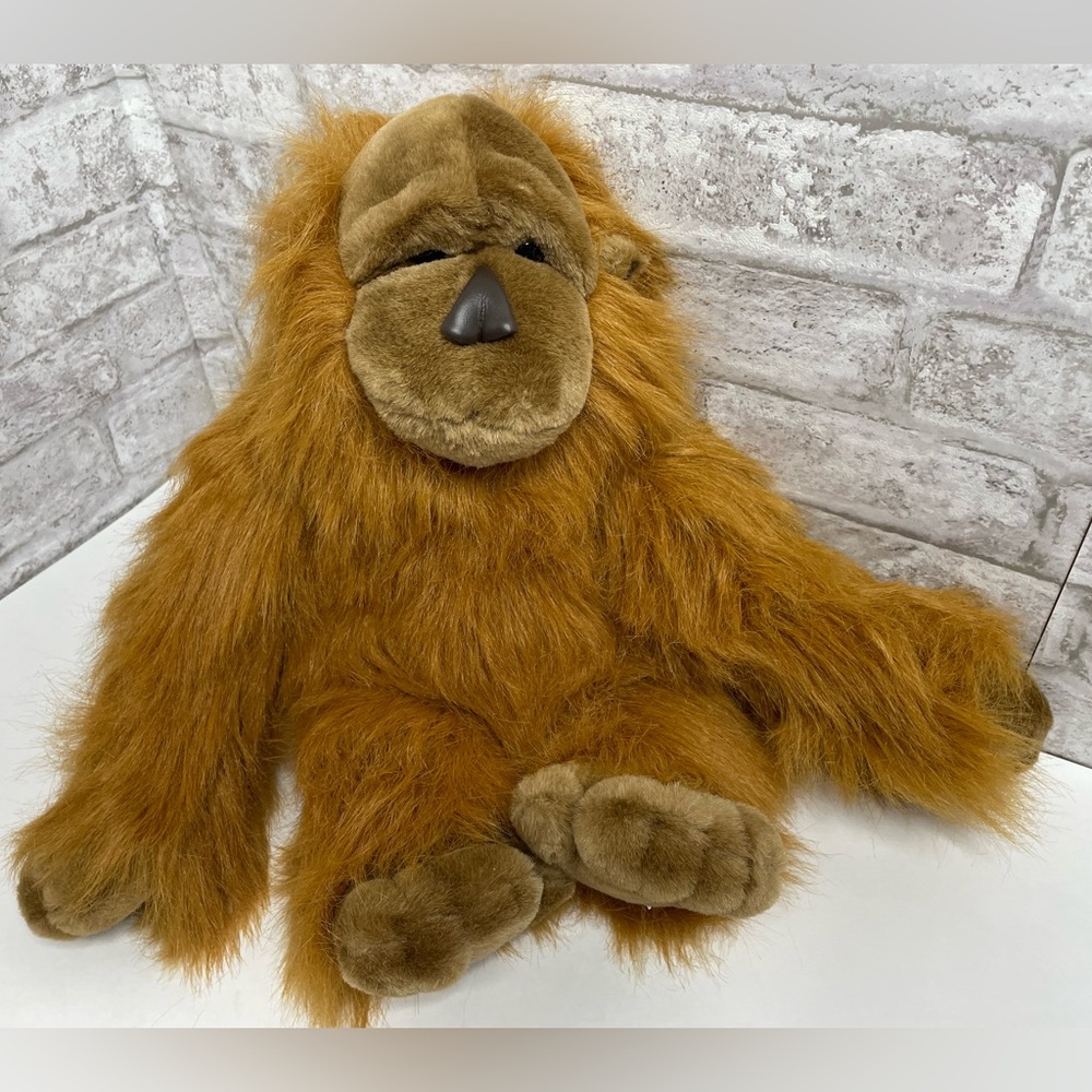 Orangutan Monkey Plush Heartwarmers Stuffed Animal Toy Carlton Cards Realistic